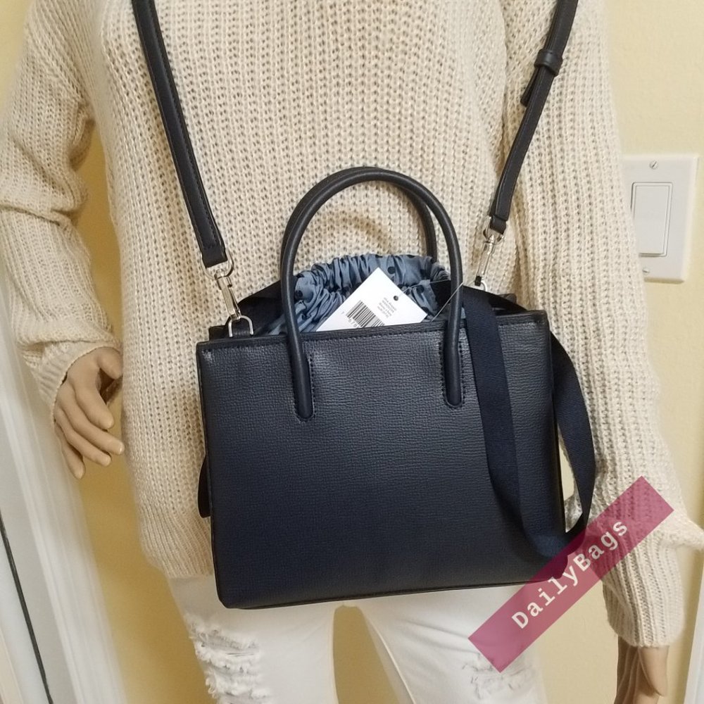 NWT KATE SPADE 100% AUTHENTIC ALICE SHOPPER DISNEY BLUE NAVY SMALL BAG - Picture 14 of 15